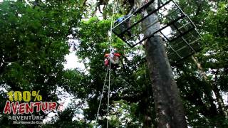 Canopy Tour 100 Aventura Monteverde [upl. by Hayalat826]