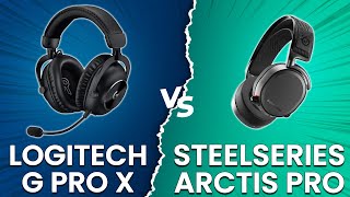 Logitech G Pro X vs SteelSeries Arctis Pro  How Are They Different Gaming Headset Comparison [upl. by Gris306]