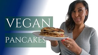 Vegan Pancakes Recipe With Freshly Added Fruit  EASY SHROVE TUESDAY PANCAKES  PANCAKE TUESDAY [upl. by Rebbecca]