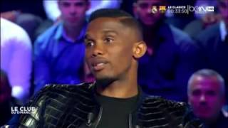 Etoo parle de ses rapports avec Guardiola  Bein Sport quot Le club du dimanche quot 230314 HD [upl. by Zosi]