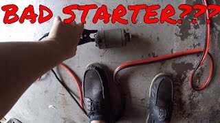 Bad starter Motorcycle Starter Test [upl. by Odlaner800]