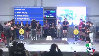 4 GARA CLASSIC TROFEO NEXT GENERATION DI POWERLIFTING MASCHILE SUB JUNIOR  Cat 74105120 kg [upl. by Anetta]