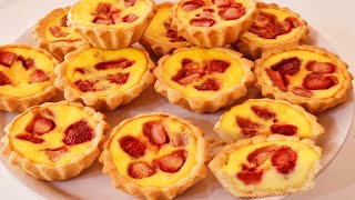 Delicious mini tarts recipe Tartlets tart recipe desserts to make at home [upl. by Lrae]