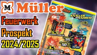 MÜLLER DROGERIE  FEUERWERK PROSPEKT 20242025 [upl. by Pride]