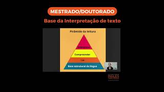 Shorts – Base de uma prova de interpretação de texto – MestradoDoutorado  Juliana Guimarães [upl. by Ynabe68]