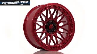 Fuel Trigger D758 Candy Red Custom Truck Wheel Spin [upl. by Ahsemac]