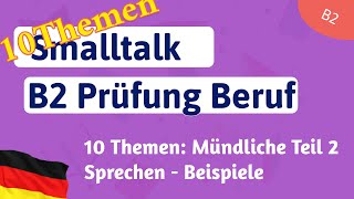 B2 Deutsch für den Beruf Beruf Mündliche Prüfung Sprechen Teil 2 DTB  Mit Kollegen sprechen [upl. by Somar]