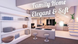 Soft Elegant Aesthetic Family Home  Tour and Speed Build  Adopt Me [upl. by Rudich698]