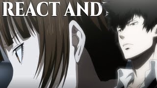 React Andy Psycho Pass Season 2 Episode 10 Spiritual Successor [upl. by Ohploda32]