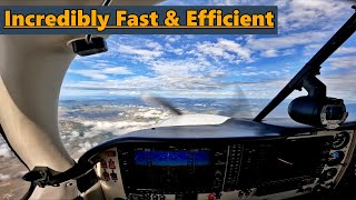 Flying a Mooney M20R Ovation over the Rocky Mountains [upl. by Sile]