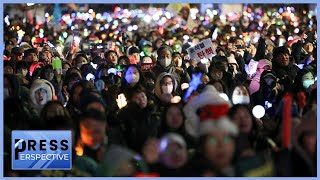 KOREAN PROTESTS BOAST FESTIVE FLAIR [upl. by Chipman]