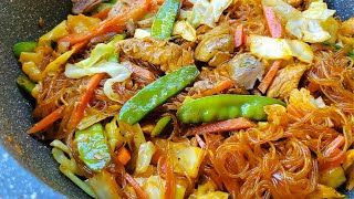 SOTANGHON GUISADO Sotanghon Guisado Noodles [upl. by Domela]