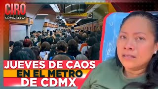 Cuatro estaciones del Metro suspendieron servicio casi 3 horas por un “error humano”  Ciro [upl. by Nelan911]