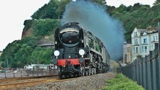 34046 Brauntons first Torbay Express  180813 [upl. by Alegnad]