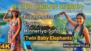 Water Garden Sigiriya  Pidurangala  Sigiriya  Minneriya safari  THE HAPPY DUO  TRAVEL VLOG 3 [upl. by Pitzer576]