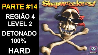 PS1  Shipwreckers  Parte 14  Região 4  Level 2  HARD  Detonado 100  PTBR  HD [upl. by Tunnell181]