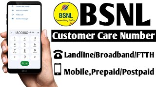 Bsnl Customer Care Number  Landline  Broadband  FTTH  AirFiber  Mobile  Prepaid  Postpaid [upl. by Syl173]