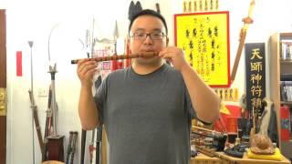 Dizi Chinese Flute Lesson  How to Make a Sound How to Blow it [upl. by Tewfik908]