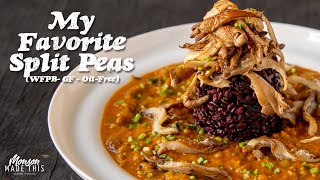 Easy Spicy Split Peas Instant Pot Recipe with Black Pearl Rice and Caramelized Oyster Mushrooms [upl. by Gwendolyn650]