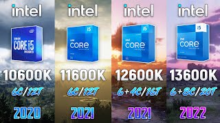 i5 10600K vs i5 11600K vs i5 12600K vs i5 13600K  Test in 8 Games [upl. by Solnit747]