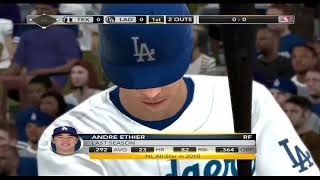 MLB 2K11 PS3 Exhibition Rangers vs Dodgers [upl. by Itsuj]