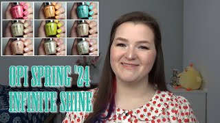 OPI Infinite Shine Spring 2024  Live Swatch Review [upl. by Madra208]