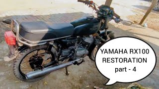 YAMAHA RX100 RESTORATION PART 4 first start up [upl. by Ekez197]