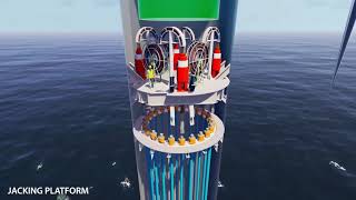 Selfinstalling floating wind turbine [upl. by Tisha]