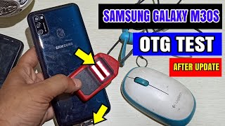 Samsung Galaxy M30S OTG Support test  After ASJ2 new update [upl. by Phia]