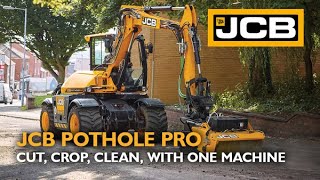 JCB Pothole Pro  Cut Crop Clean With One Machine  FixingBritainsRoads [upl. by Annahsohs267]