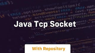 java tcp socket [upl. by Aihtak683]