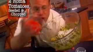 Alton Browns Perfect Guacamole Dip  Food Network [upl. by Ridglee]