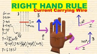 How to Apply Right Hand Rule on a Current Carrying Wire [upl. by Evonne]