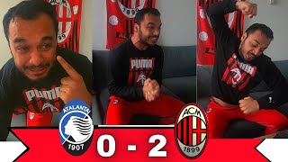 ATALANTA  MILAN FAN REACTION  KESSIE GOALS  AC MILAN IN THE CHAMPIONS LEAGUE [upl. by Anelaf544]