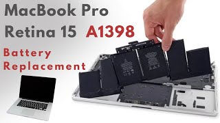 MacBook Pro Retina 15 A1398 Battery Replacement [upl. by Eanel332]