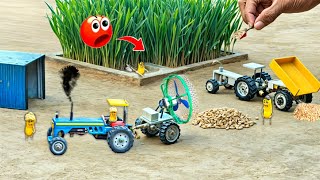 Tractor making fan wheat cleaning A to Z process science projectdiy tractor home made wheat process [upl. by Enilamme385]