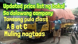 Updated price list ng bakal tapalodo yero at lata sa 2 company Tansong pula nagtaas din [upl. by Jeu]