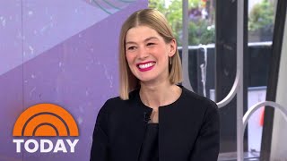 Rosamund Pike Explains Why She Buried Her Golden Globe In The Garden [upl. by Huntingdon]