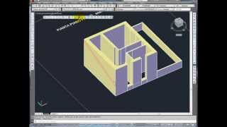 Dal 2D al 3D di un edificio con Autocad  Parte 2  Architettura [upl. by Aerona]