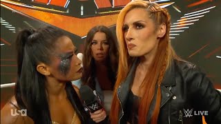 Becky Lynch amp Xia Li Backstage Raw October 30 2023 [upl. by Odysseus]