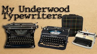 Underwood Typewriter Tour Whats in my collection [upl. by Liris]