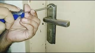 How To Open Door Lock Without Key  Replace a euro cylinder [upl. by Lesna607]