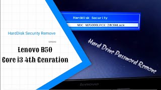 LenovoLaptop Lenovo Core i3 4th Generation Laptop  Model  B50  Hard Drive Password Remove [upl. by Chaffin]