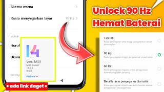 Cara Unlock Refresh Rate Layar Dari 120 Hz Ke 90 Hz Di Android Untuk Hemat Baterai Tested Xiaomi [upl. by Oivaf]