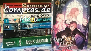 Compras de mangás e light novels  Maio 2023  Importados [upl. by Atiekal]