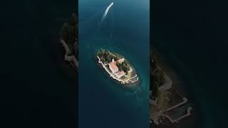 Adriatic Coast ❤️ adriatic coast adriaticsea aerial balkans bay bayofkotor beautiful church [upl. by Brennen]