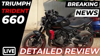 New 2024 Triumph Trident 660  Detailed Review  Know Everything [upl. by Walczak]