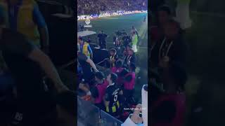 Fan whips Al Ittihad player in row after Saudi Super Cup defeat  AJ shorts [upl. by Chadburn]