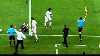 Mourinho kicks Cesc Fabregas Super Cup 2011 [upl. by Lenard362]