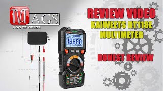 Kaiweets HT118E Multimeter Review Video [upl. by Pinchas765]